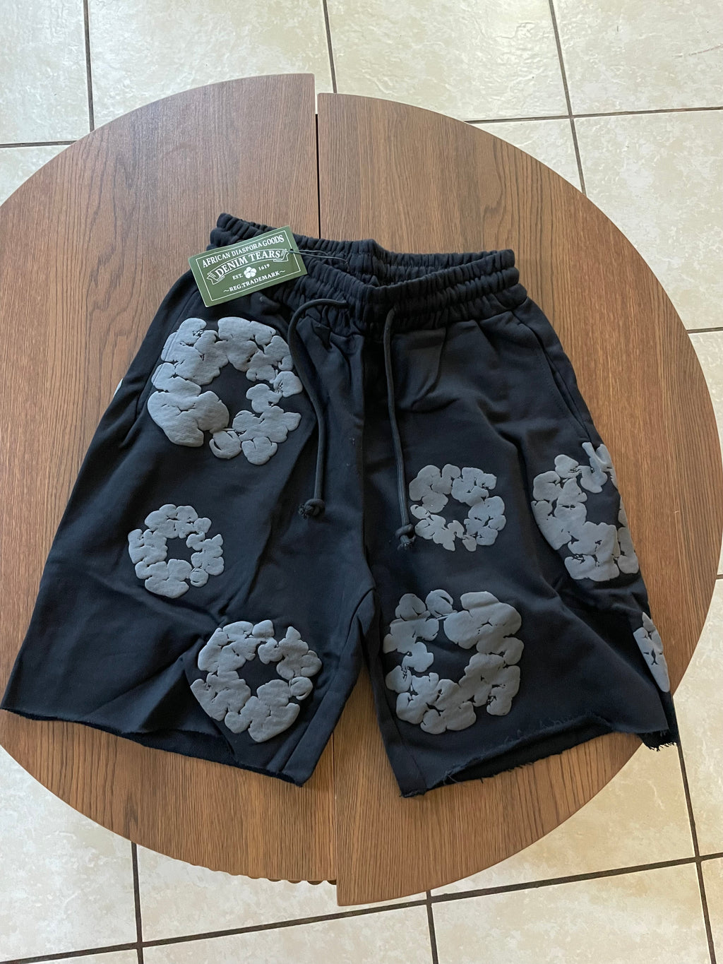 Denim tear shorts