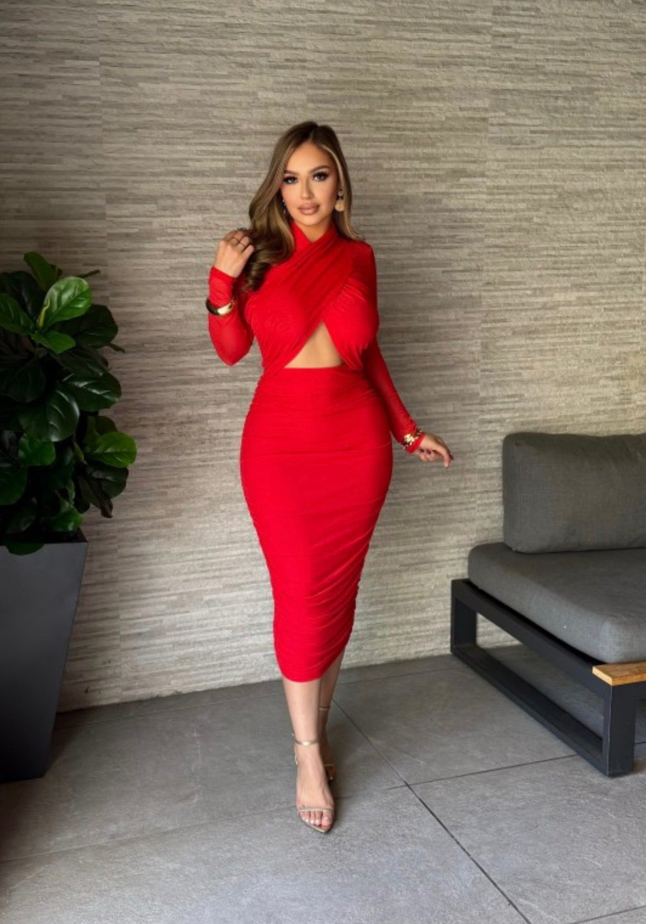 Red dress