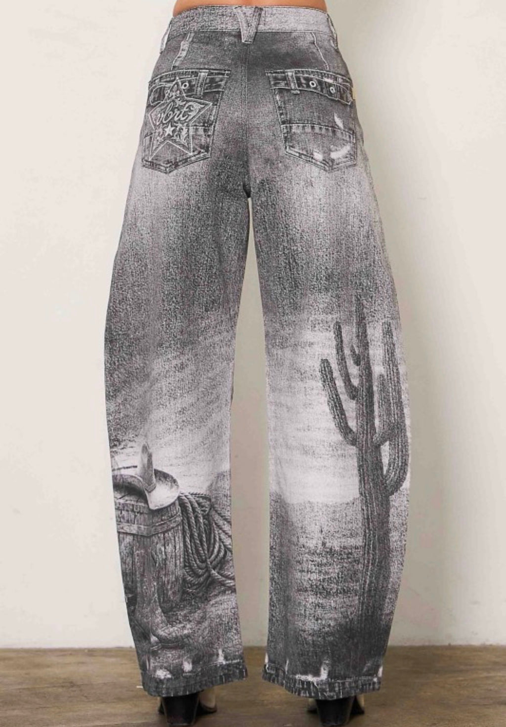 Black cowgirl pants