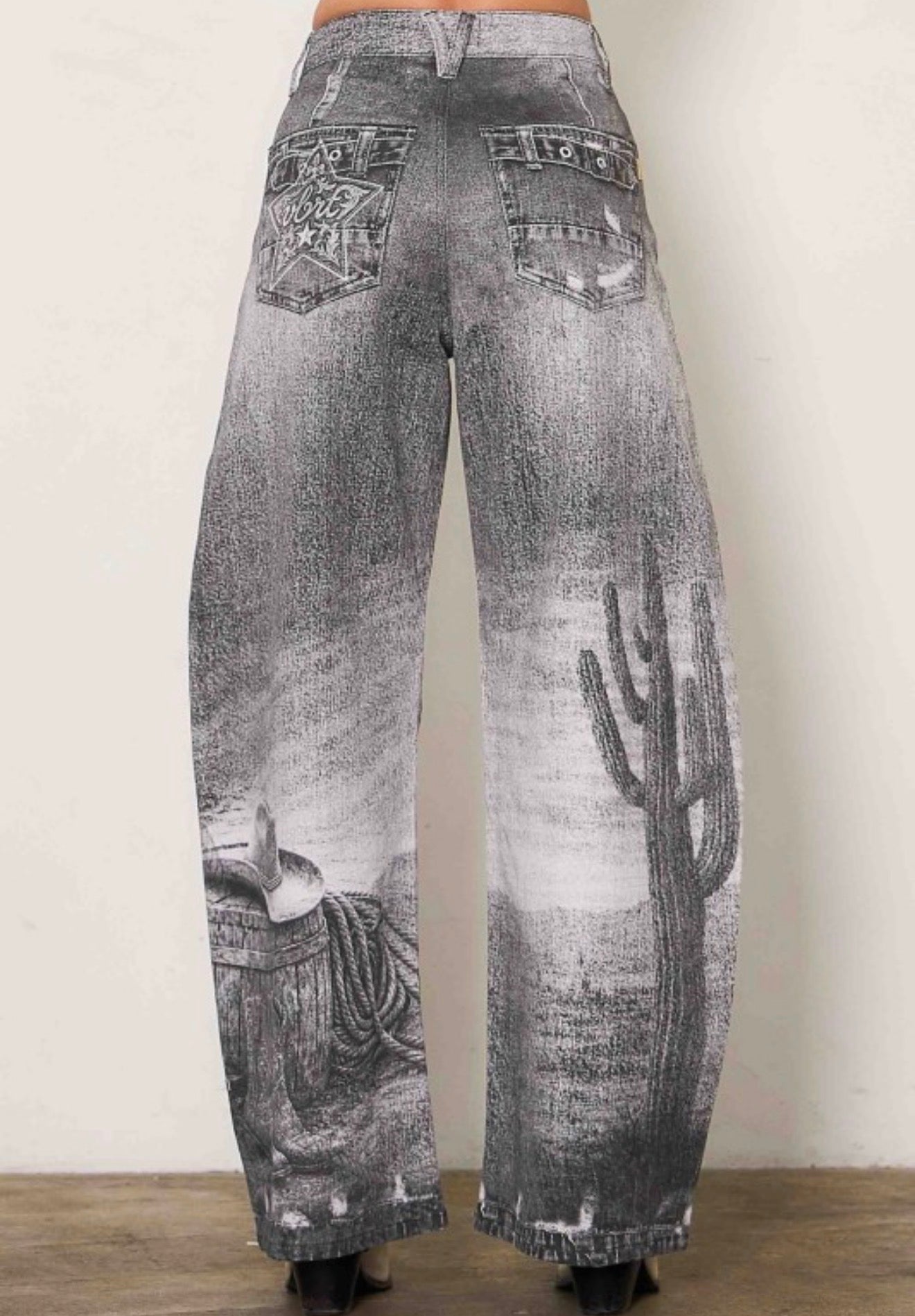 Black cowgirl pants