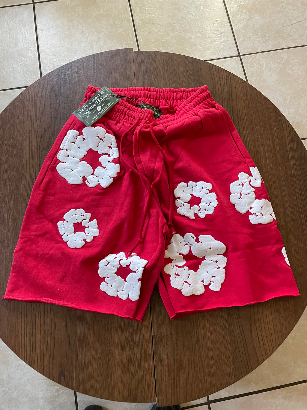 Denim tear shorts