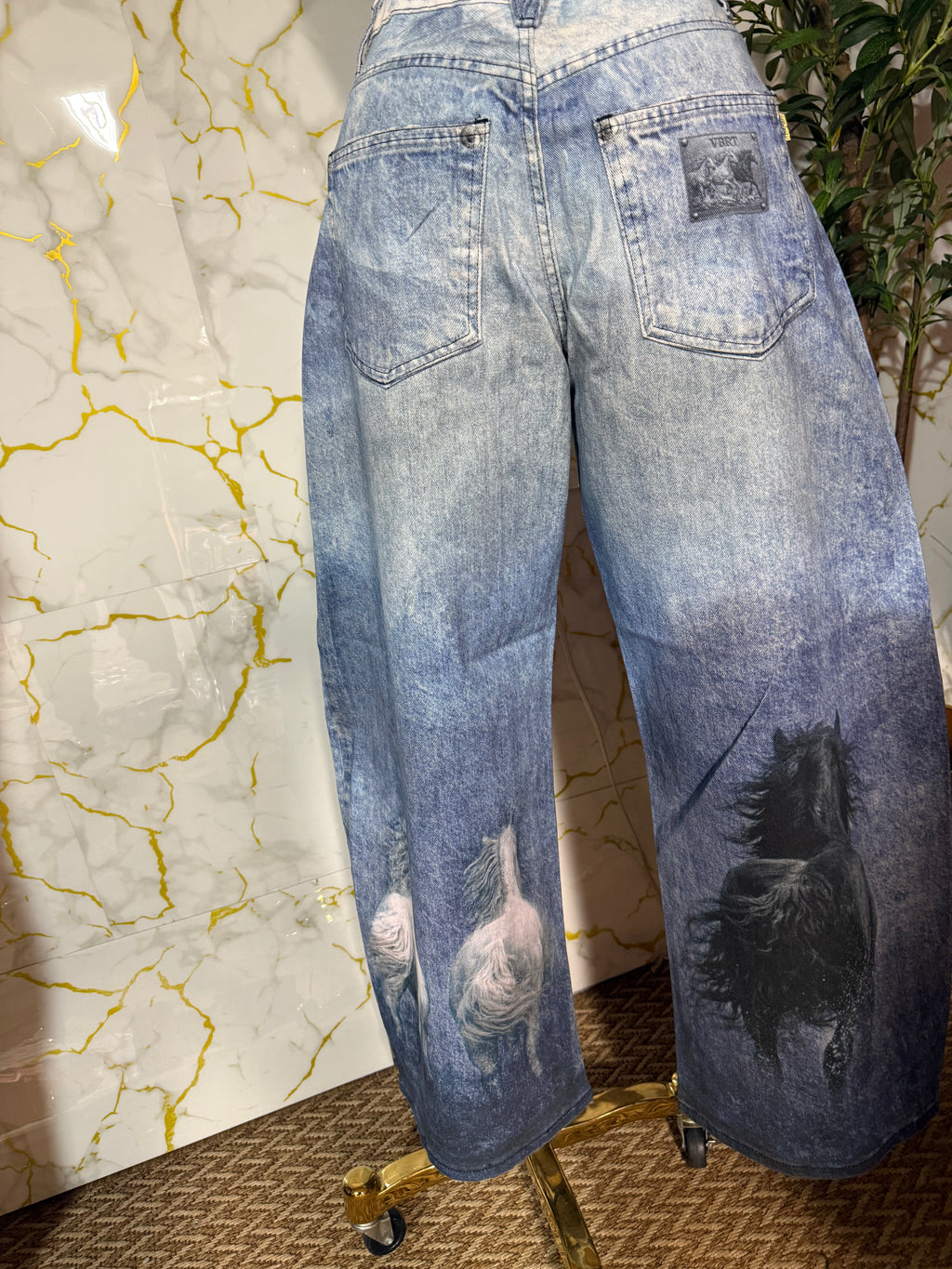 Blue Jens pants caballos